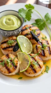 Tequila-Lime Grilled Scallops