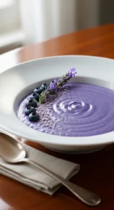 Chilled Blueberry & Lavender Velouté