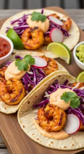 Cajun Grilled Shrimp Tacos