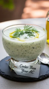 Chilled Cucumber Yogurt Soup (Cooler Than Your AC)