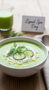 Chilled Cucumber Yogurt Soup (aka Liquid Spa Day)