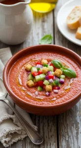 Classic Gazpacho (Spanish Cold Tomato Soup)