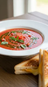 Cold Tomato Basil Soup (Fancy Name, Easy Life)
