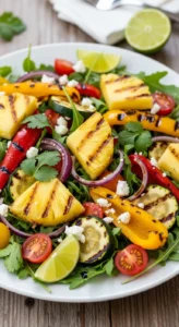 Grilled Pineapple & Veggie Salad