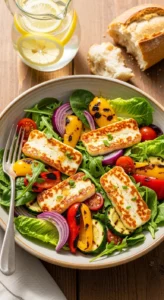 Grilled Veggie & Halloumi Salad