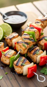 Honey-Lime Grilled Chicken Skewers