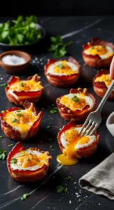 Keto Bacon and Egg Breakfast Cups final