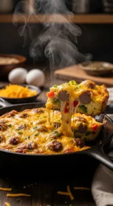 Keto Sausage Egg Breakfast Casserole final