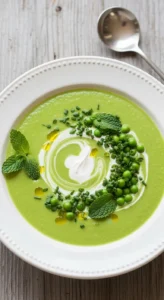 Mint Pea Chilled Soup