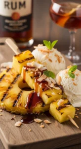Pineapple & Rum Grilled Dessert