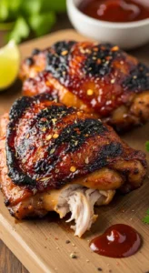 Spicy BBQ Grilled Chicken Thighs