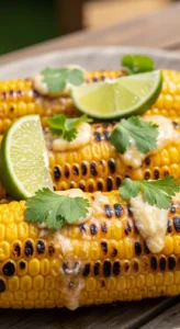 Spicy Grilled Corn with Garlic-Lime Butter