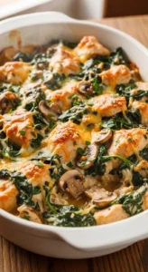 Spinach Mushroom Chicken Casserole final