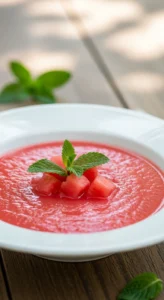 Watermelon Mint Soup (Yes, Really)