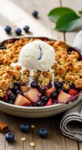 apple blueberry crumble final