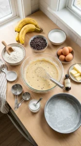 Banana Chocolate Chip Cake Recipe cooking
