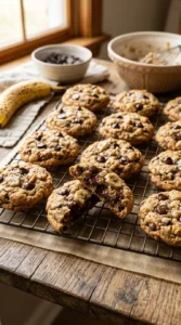 Banana Chocolate Chip Cookies looks