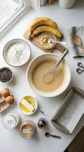 Banana Chocolate Chip Loaf Cake cooking