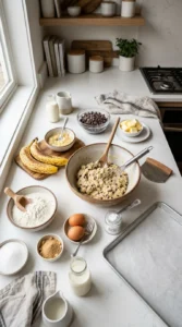 Banana Chocolate Chip Scones cooking