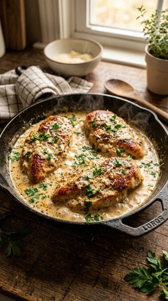 Creamy Garlic Parmesan Chicken Recipe 1