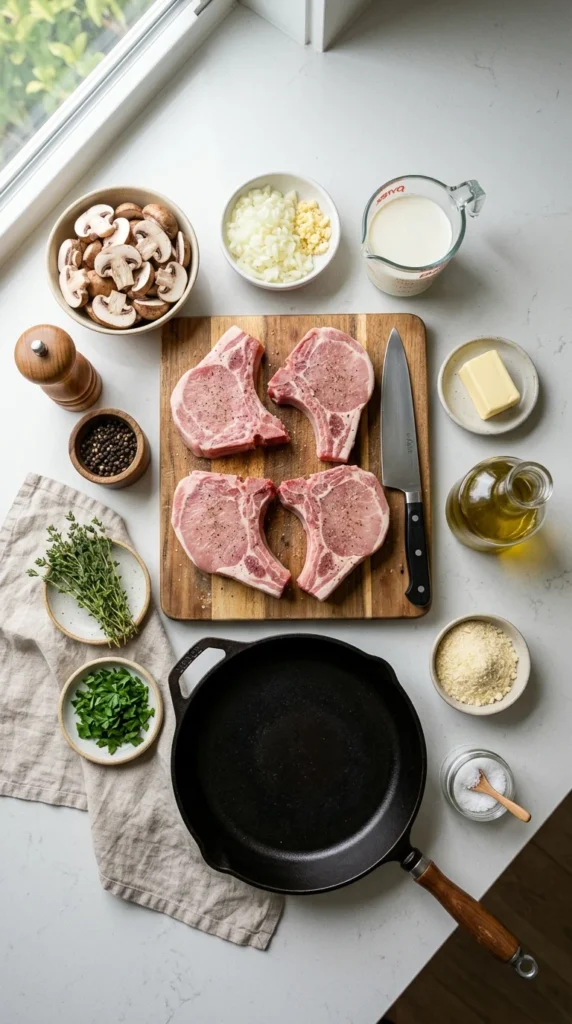 Creamy Mushroom Pork Chops Recipe 1