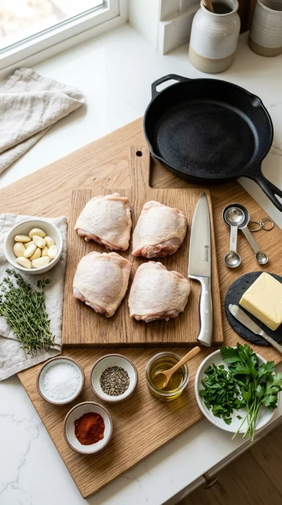 Garlic Butter Chicken Thighs 1