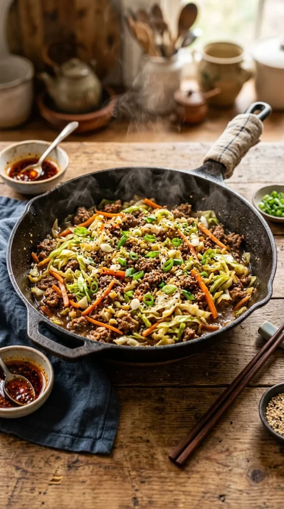 Ground Beef & Cabbage Stir-Fry 1