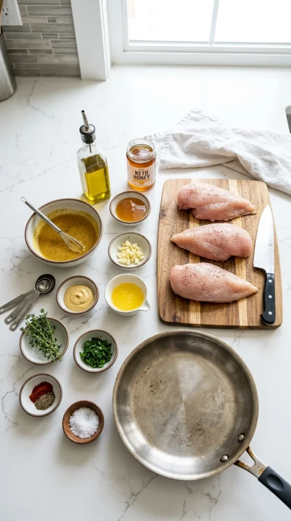Honey Mustard Keto Chicken (Sugar-Free) 1