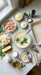 Keto Chicken Alfredo Bake Recipe cooking