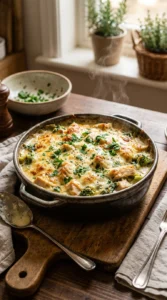 Keto Chicken Alfredo Bake Recipe looks