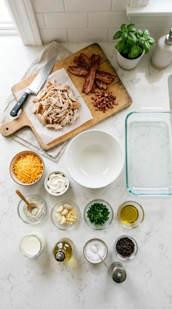 Keto Chicken Bacon Ranch Casserole