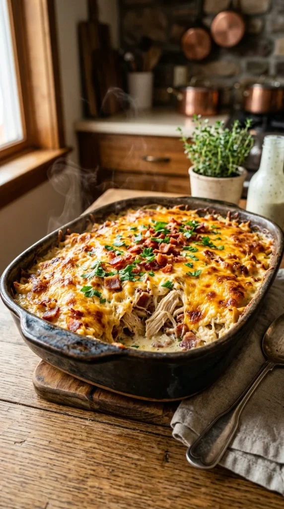Keto Chicken Bacon Ranch Casserole