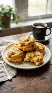 Keto Sausage & Cheese Biscuits Recipe (2)