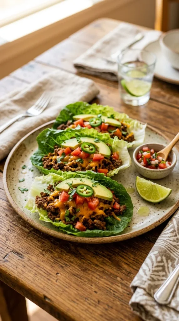Keto Taco Lettuce Wraps Recipe 1