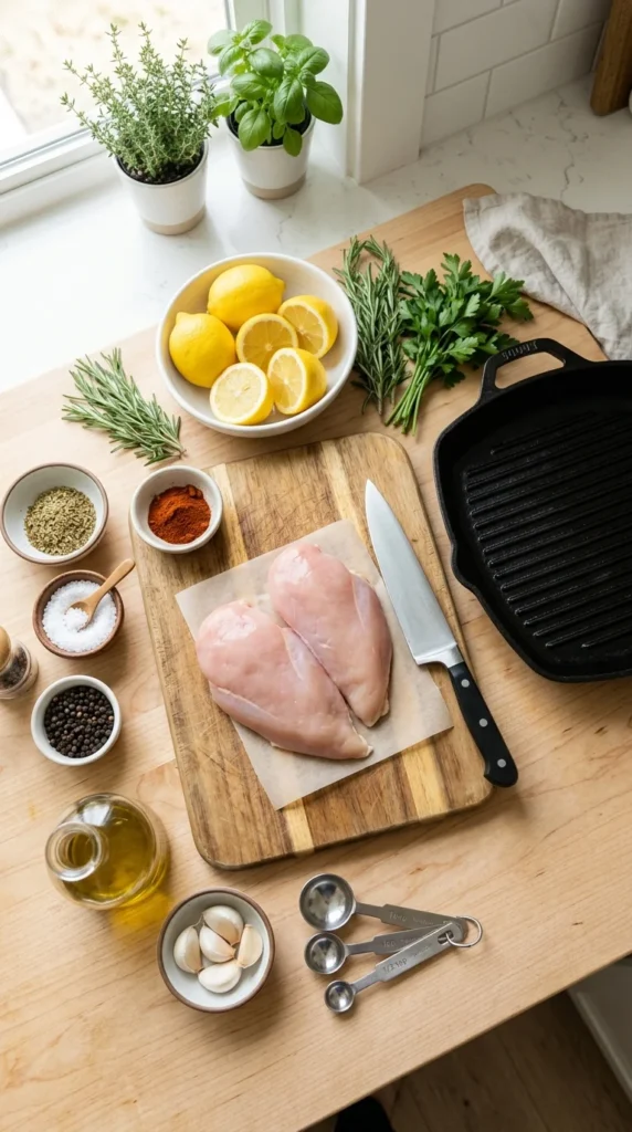 Lemon Herb Grilled Chicken Recipe