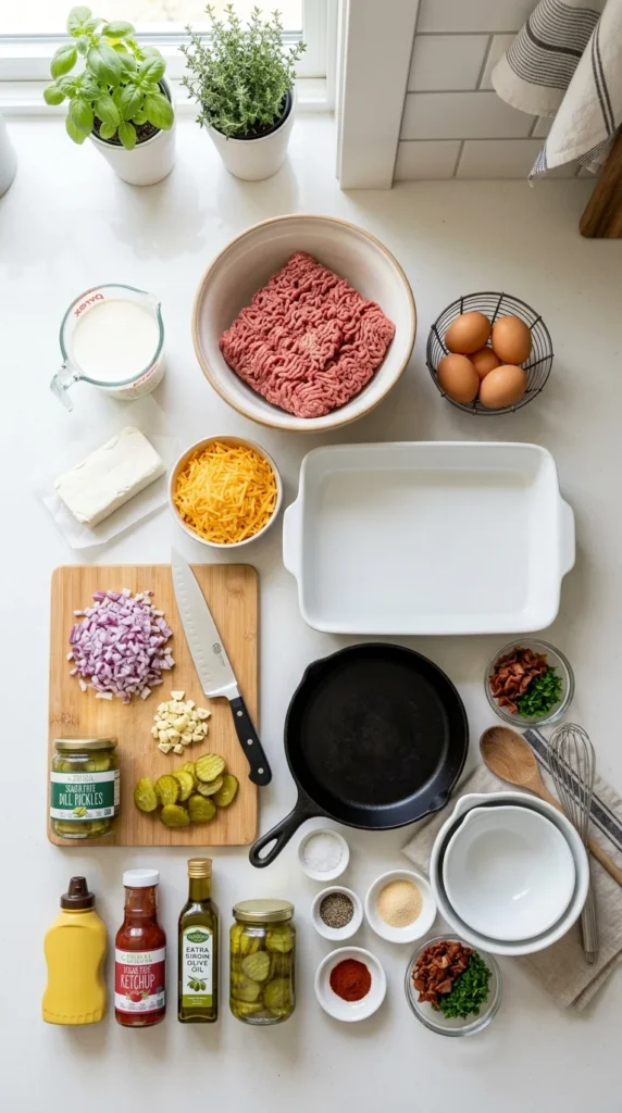 Low Carb Cheeseburger Casserole Recipe 1