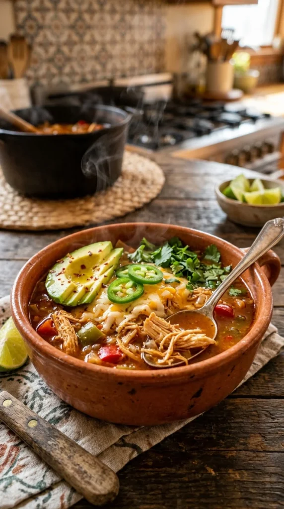 Low Carb Chicken Tortilla Soup (No Tortillas)