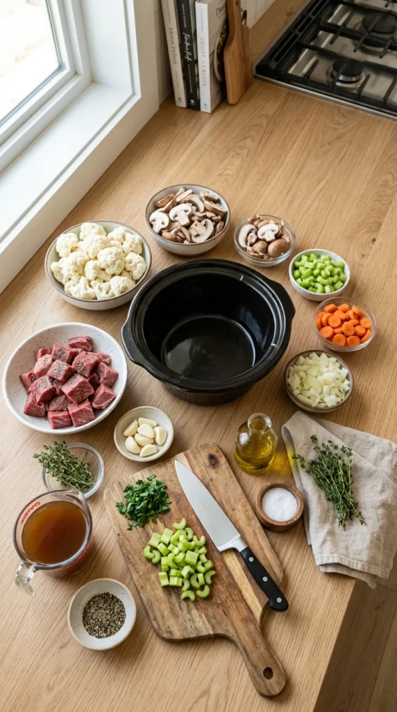 Low Carb Crock Pot Beef Stew