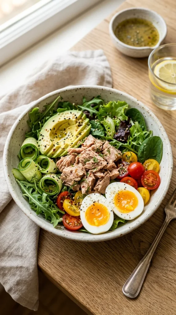 Low-Carb Tuna Avocado Protein Bowl