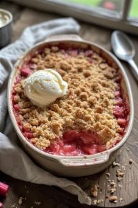 Rhubarb Crumble Recipe