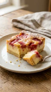Rhubarb Custard Bars Recipe (2)