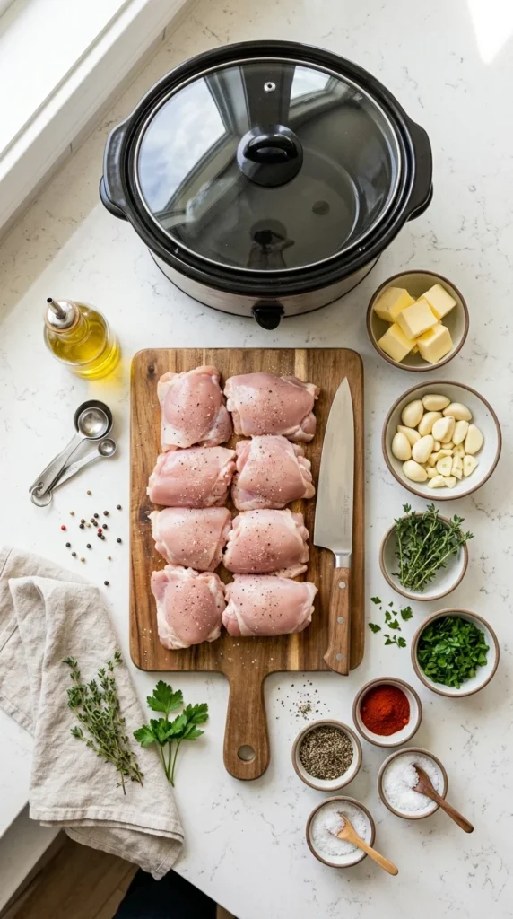 Slow Cooker Garlic Butter Chicken Recipe 1
