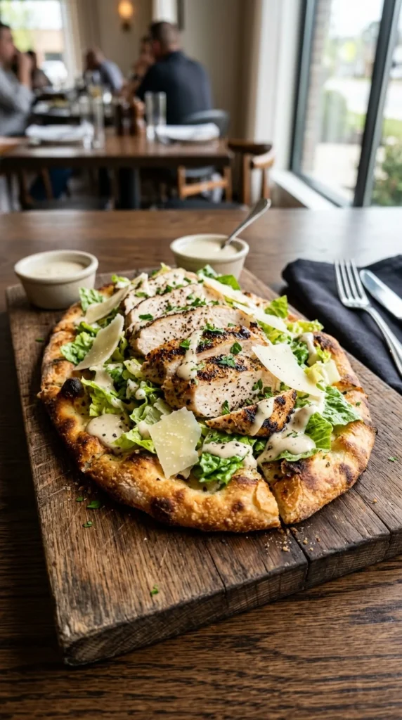 Chicken Caesar Flatbread