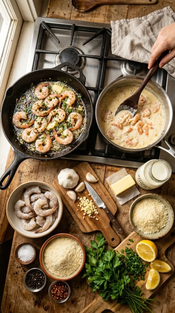 Creamy Garlic Shrimp 1