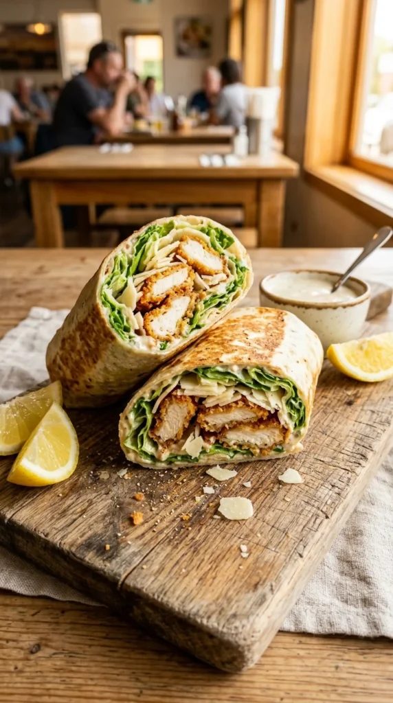 Crispy Chicken Caesar Wrap 1