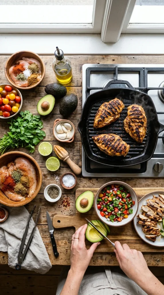 Grilled Avocado Chicken
