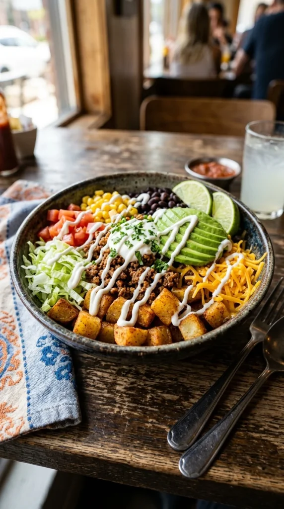 Loaded Potato Taco Bowl