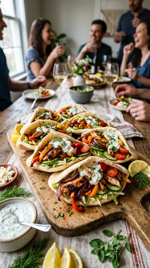Sheet Pan Chicken Pitas