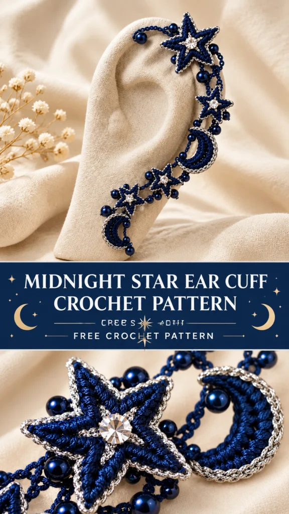 Midnight Star Ear Cuff