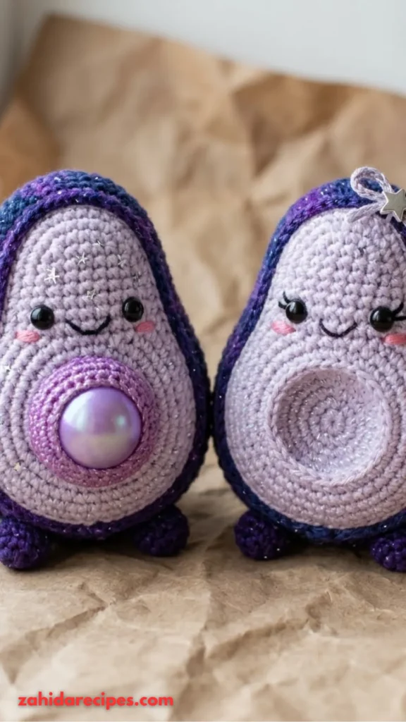 Cosmic Galaxy Avocado Amigurumi 